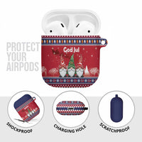 Norway Nisse Christmas AirPods Case God Jul Norwegian Christmas Pattern - Wonder Print Shop