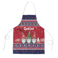 Norway Nisse Christmas Apron God Jul Norwegian Christmas Pattern - Wonder Print Shop