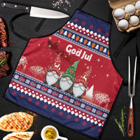 Norway Nisse Christmas Apron God Jul Norwegian Christmas Pattern - Wonder Print Shop