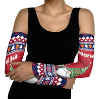 Norway Nisse Christmas Arm Sleeves God Jul Norwegian Christmas Pattern - Wonder Print Shop