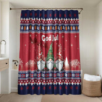 Norway Nisse Christmas Bathroom Set God Jul Norwegian Christmas Pattern - Wonder Print Shop