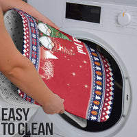 Norway Nisse Christmas Bathroom Set God Jul Norwegian Christmas Pattern - Wonder Print Shop