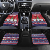 Norway Nisse Christmas Car Mats God Jul Norwegian Christmas Pattern - Wonder Print Shop