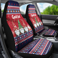 Norway Nisse Christmas Car Seat Cover God Jul Norwegian Christmas Pattern - Wonder Print Shop