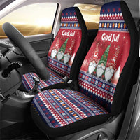 Norway Nisse Christmas Car Seat Cover God Jul Norwegian Christmas Pattern - Wonder Print Shop