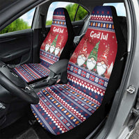 Norway Nisse Christmas Car Seat Cover God Jul Norwegian Christmas Pattern - Wonder Print Shop