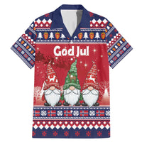 Norway Nisse Christmas Family Matching Mermaid Dress and Hawaiian Shirt God Jul Norwegian Christmas Pattern - Wonder Print Shop