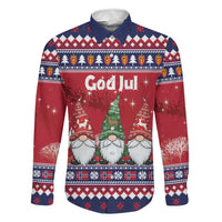 Norway Nisse Christmas Family Matching Puletasi and Hawaiian Shirt God Jul Norwegian Christmas Pattern - Wonder Print Shop