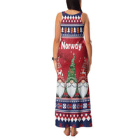 Norway Nisse Christmas Family Matching Tank Maxi Dress and Hawaiian Shirt God Jul Norwegian Christmas Pattern - Wonder Print Shop