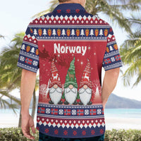 Norway Nisse Christmas Hawaiian Shirt God Jul Norwegian Christmas Pattern - Wonder Print Shop