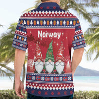 Norway Nisse Christmas Hawaiian Shirt God Jul Norwegian Christmas Pattern - Wonder Print Shop