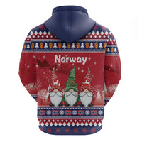 Norway Nisse Christmas Hoodie God Jul Norwegian Christmas Pattern - Wonder Print Shop