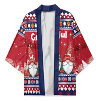 Norway Nisse Christmas Kimono God Jul Norwegian Christmas Pattern - Wonder Print Shop