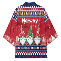 Norway Nisse Christmas Kimono God Jul Norwegian Christmas Pattern - Wonder Print Shop