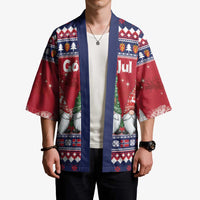 Norway Nisse Christmas Kimono God Jul Norwegian Christmas Pattern - Wonder Print Shop
