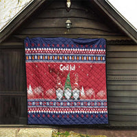 Norway Nisse Christmas Quilt God Jul Norwegian Christmas Pattern - Wonder Print Shop