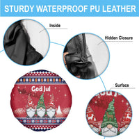 Norway Nisse Christmas Spare Tire Cover God Jul Norwegian Christmas Pattern - Wonder Print Shop