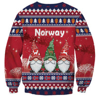 Norway Nisse Christmas Sweatshirt God Jul Norwegian Christmas Pattern - Wonder Print Shop