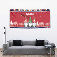 Norway Nisse Christmas Tapestry God Jul Norwegian Christmas Pattern - Wonder Print Shop
