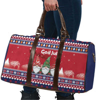 Norway Nisse Christmas Travel Bag God Jul Norwegian Christmas Pattern - Wonder Print Shop