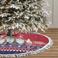 Norway Nisse Christmas Tree Skirt God Jul Norwegian Christmas Pattern - Wonder Print Shop