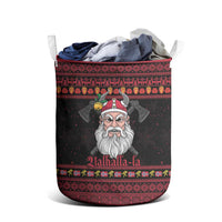Norway Christmas Laundry Basket Valhalla La La Viking Santa - Wonder Print Shop