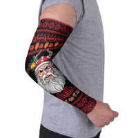 Norway Christmas Arm Sleeves Valhalla La La Viking Santa - Wonder Print Shop