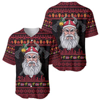 Norway Christmas Baseball Jersey Valhalla La La Viking Santa - Wonder Print Shop