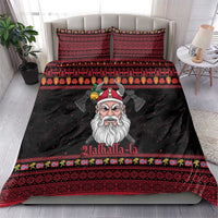 Norway Christmas Bedding Set Valhalla La La Viking Santa - Wonder Print Shop