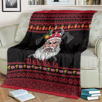 Norway Christmas Blanket Valhalla La La Viking Santa - Wonder Print Shop
