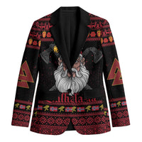 Norway Christmas Blazer Valhalla La La Viking Santa - Wonder Print Shop