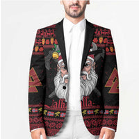 Norway Christmas Blazer Valhalla La La Viking Santa - Wonder Print Shop