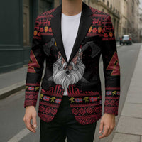 Norway Christmas Blazer Valhalla La La Viking Santa - Wonder Print Shop