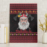 Norway Christmas Canvas Wall Art Valhalla La La Viking Santa - Wonder Print Shop