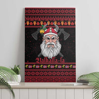 Norway Christmas Canvas Wall Art Valhalla La La Viking Santa - Wonder Print Shop
