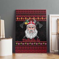 Norway Christmas Canvas Wall Art Valhalla La La Viking Santa - Wonder Print Shop