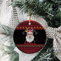 Norway Christmas Ceramic Ornament Valhalla La La Viking Santa - Wonder Print Shop