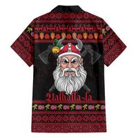 Norway Christmas Family Matching Mermaid Dress and Hawaiian Shirt Valhalla La La Viking Santa - Wonder Print Shop