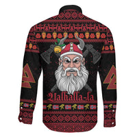 Norway Christmas Family Matching Mermaid Dress and Hawaiian Shirt Valhalla La La Viking Santa - Wonder Print Shop