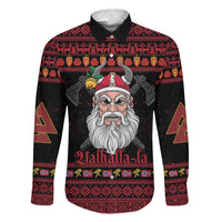 Norway Christmas Family Matching Puletasi and Hawaiian Shirt Valhalla La La Viking Santa - Wonder Print Shop