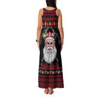Norway Christmas Family Matching Tank Maxi Dress and Hawaiian Shirt Valhalla La La Viking Santa - Wonder Print Shop