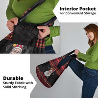 Norway Christmas Grocery Bag Valhalla La La Viking Santa - Wonder Print Shop