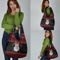 Norway Christmas Grocery Bag Valhalla La La Viking Santa - Wonder Print Shop