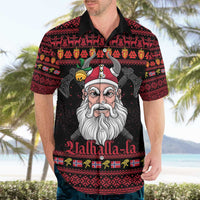 Norway Christmas Hawaiian Shirt Valhalla La La Viking Santa - Wonder Print Shop