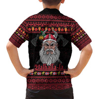 Norway Christmas Hawaiian Shirt Valhalla La La Viking Santa - Wonder Print Shop