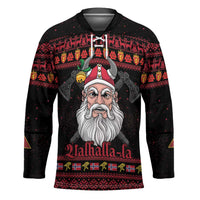 Norway Christmas Hockey Jersey Valhalla La La Viking Santa - Wonder Print Shop