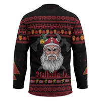 Norway Christmas Hockey Jersey Valhalla La La Viking Santa - Wonder Print Shop