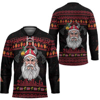 Norway Christmas Hockey Jersey Valhalla La La Viking Santa - Wonder Print Shop