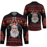Norway Christmas Hockey Jersey Valhalla La La Viking Santa - Wonder Print Shop