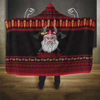 Norway Christmas Hooded Blanket Valhalla La La Viking Santa - Wonder Print Shop